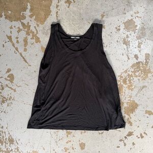 Black tank open back top